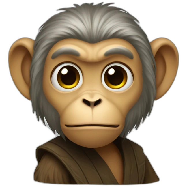 The Jedi Monkey emoji