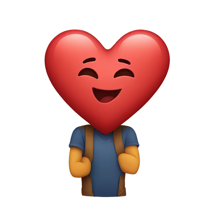 heart hugging heart emoji
