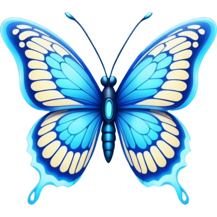 Electro zapping butterfly emoji