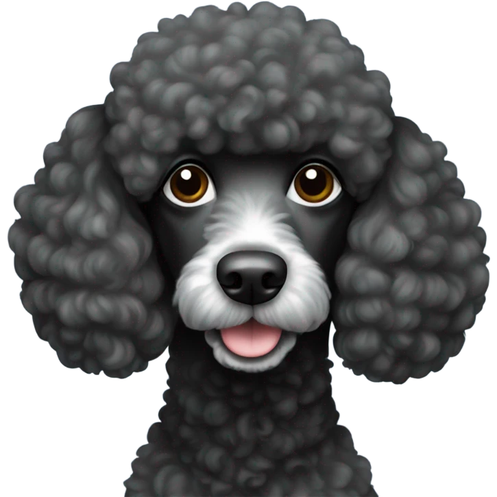  poodle black emoji