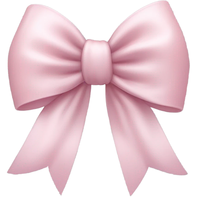 Soft pink bow  emoji