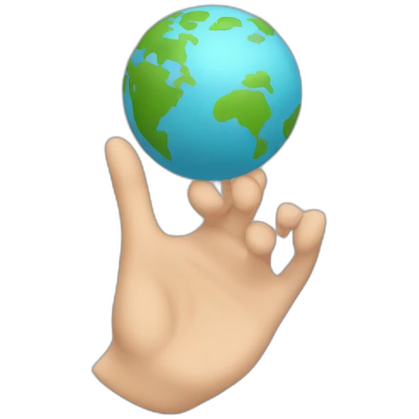 Mano con esfero emoji
