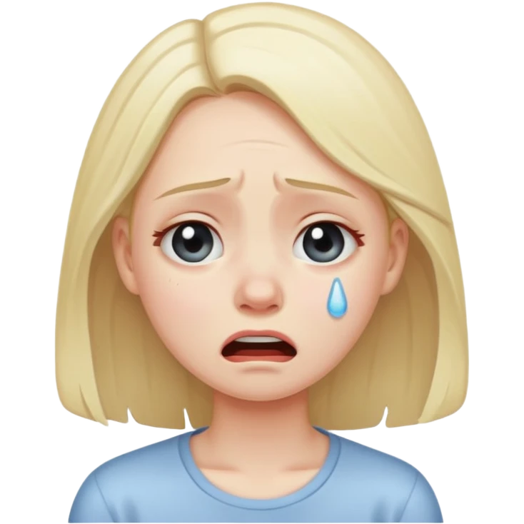 Niña llorando emoji