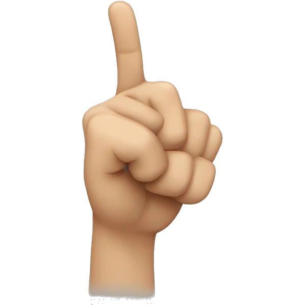 Person pointing fingers together emoji