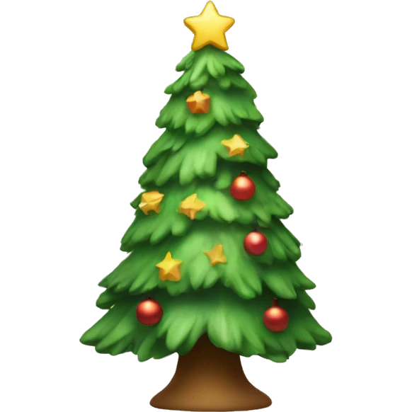 Cute christmas tree emoji