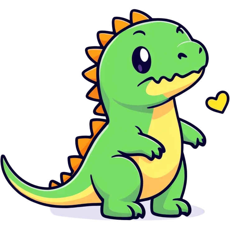 Dinosaurio con gato emoji