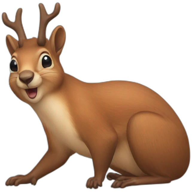 Squirrel elk emoji