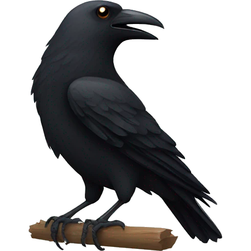 Crow emoji