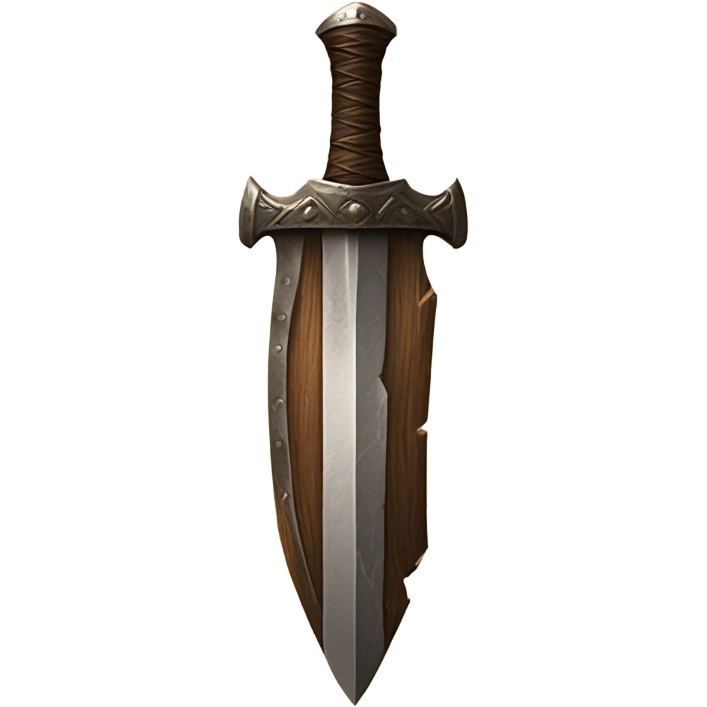 Snapped Wooden sword emoji