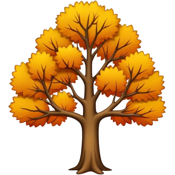 Autumn tree with no leaves emoji