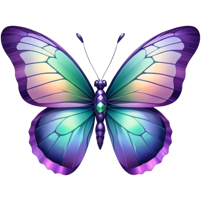 Iridescent Fluorite butterfly emoji