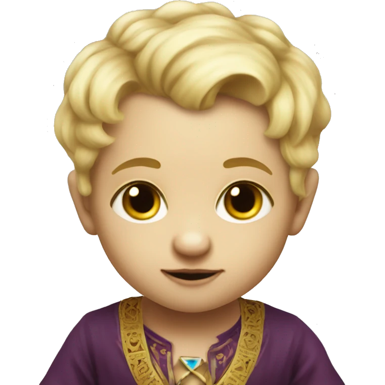 fortune-teller blonde baby boy  emoji
