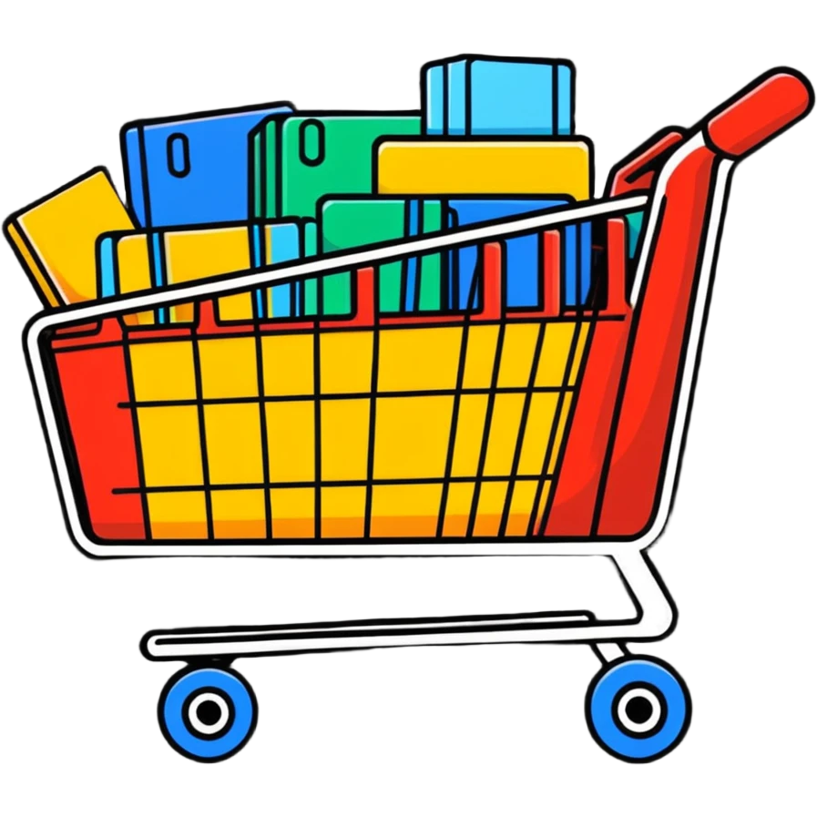 shopping cart emoji