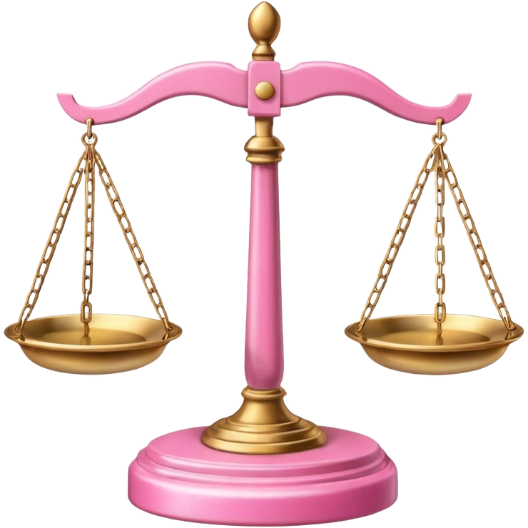 pink law scales emoji