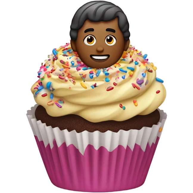 Ray in a cupcake  emoji