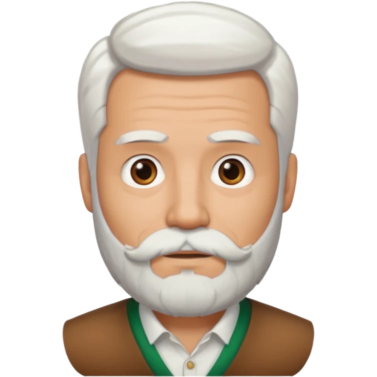 man with mexican on my white hair with a beard emoji