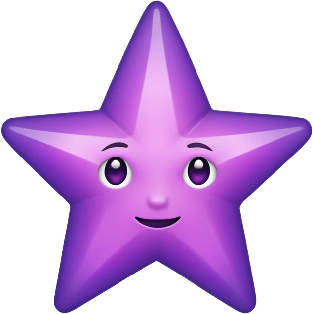 ✝️ i need an emoji purplr like this but only for my religion which is called Druze ( star with 5 points ) emoji