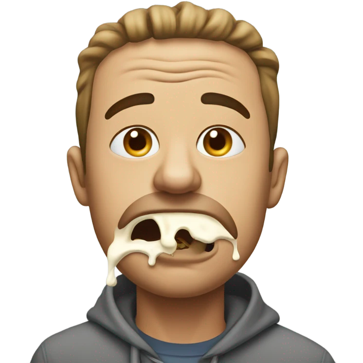 Man puking mayo emoji