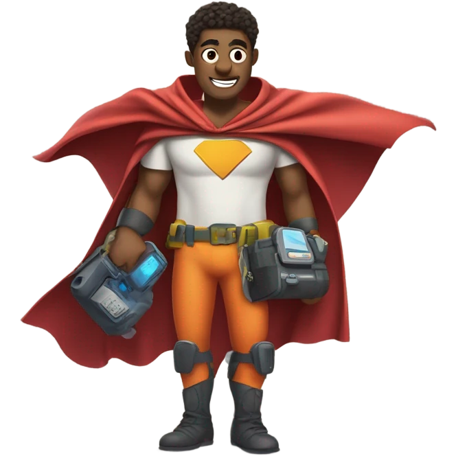 stupid supehero emoji