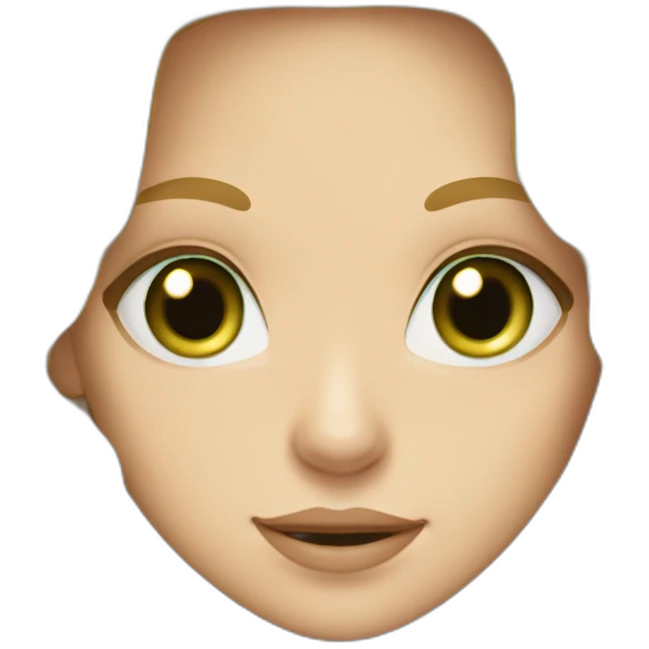 Blonde Long hair girl green eyes eating cookies emoji