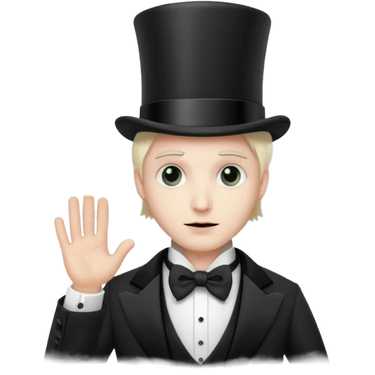 a magician who disappears into fog emoji