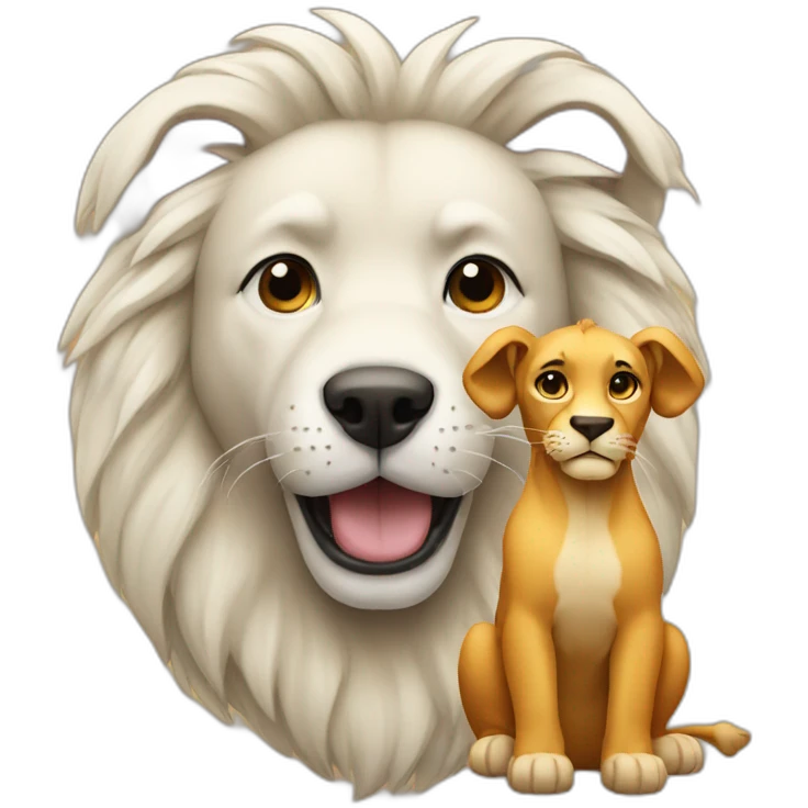 Dog with lion emoji