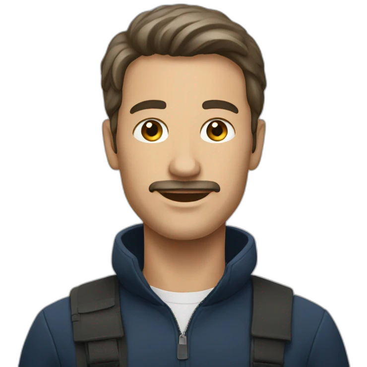 A man is in france emoji