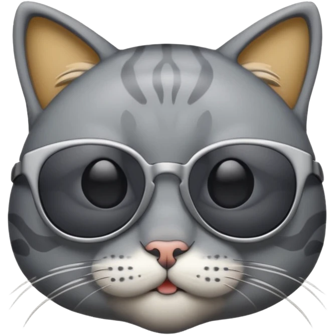 Cat wearing sunglasses emoji