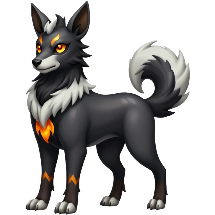 Houndoom-Mightyena (full body) emoji