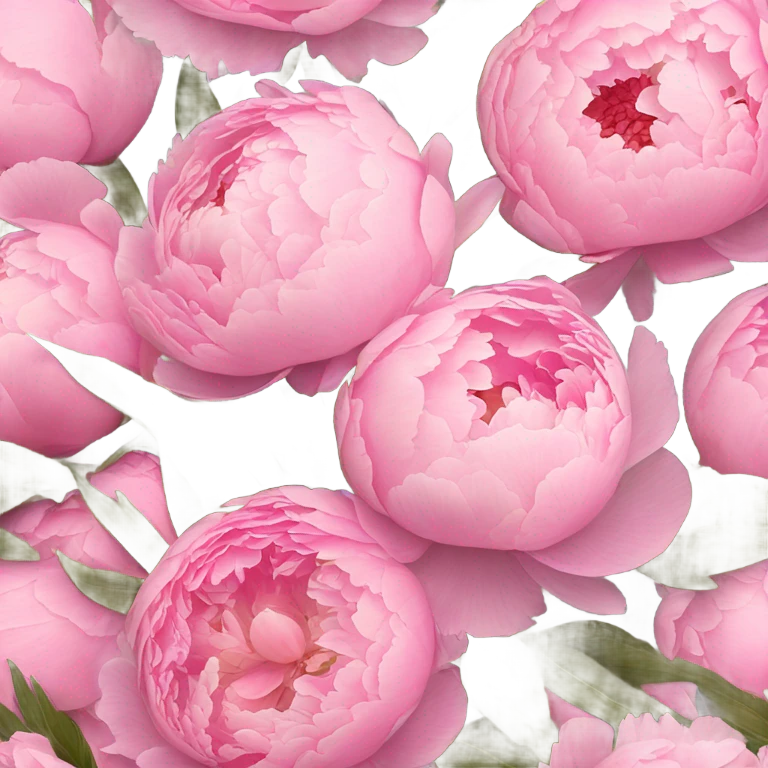 Pink peonies bouquet  emoji
