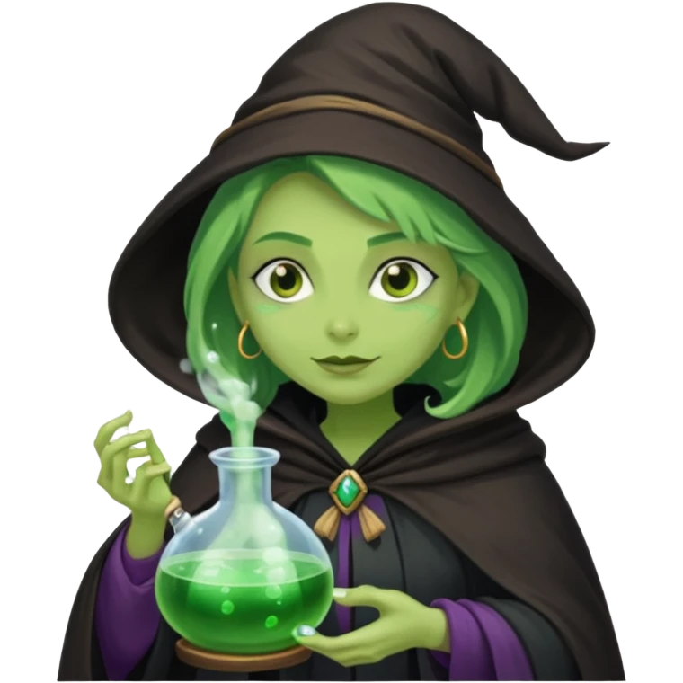 green witch cooking potion emoji