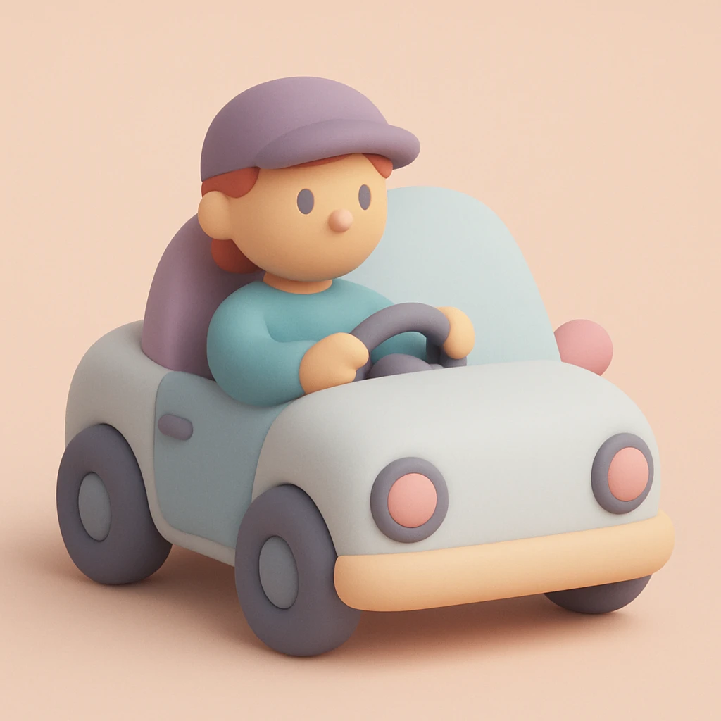 person driving a car emoji