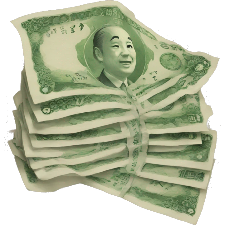 japan paper money emoji