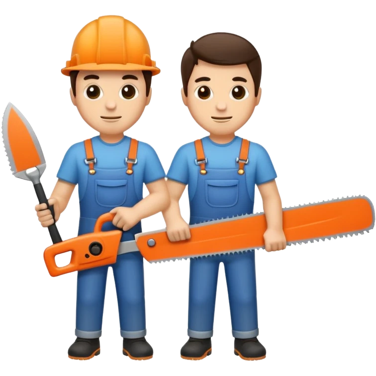 men with saws emoji