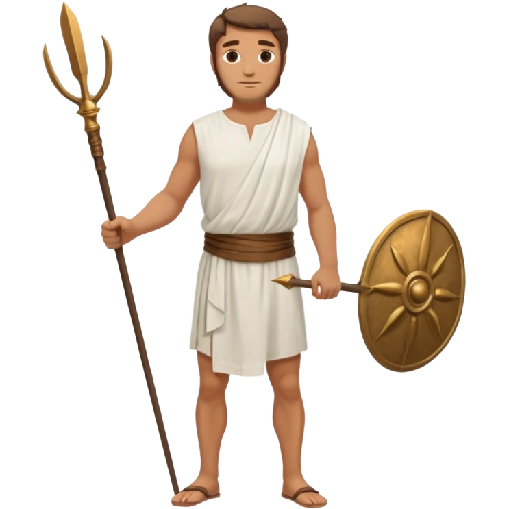 ancient greek man full length emoji