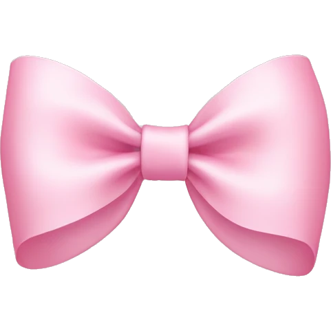 baby pink bow emoji