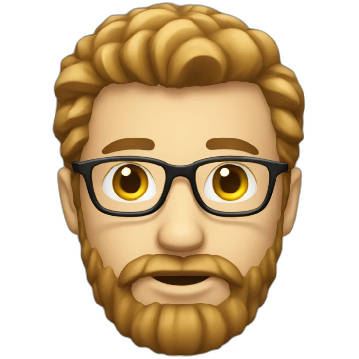 Bearded programmer emoji