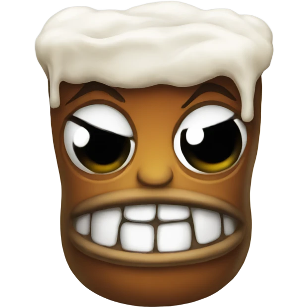 evil beer emoji