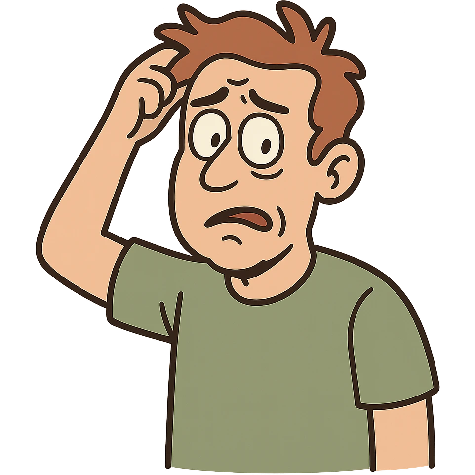 head scratching gesture emoji