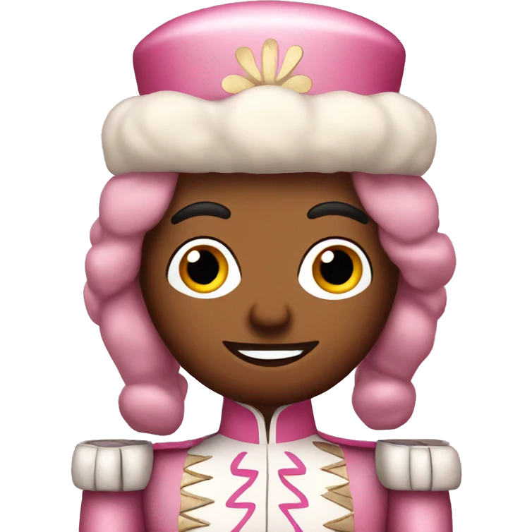 Pink nutcracker emoji