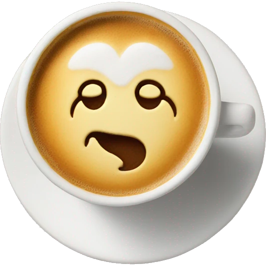 Heart with latte emoji