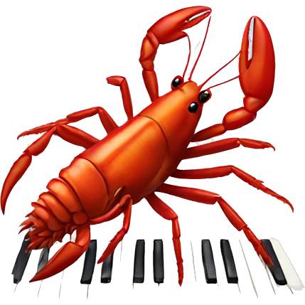 Crawfish with keyboard   emoji