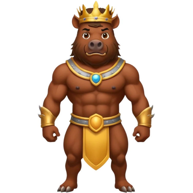 boar King, standing emoji