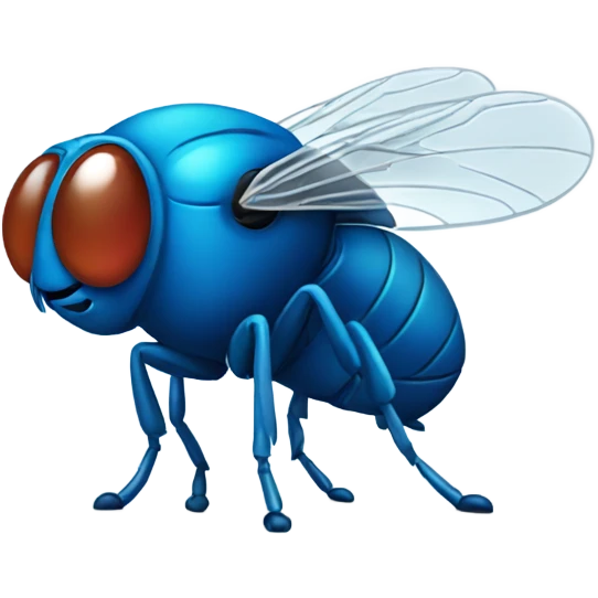 Fly wearing blue shirt  emoji