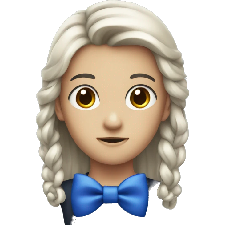 Dark blue bow emoji