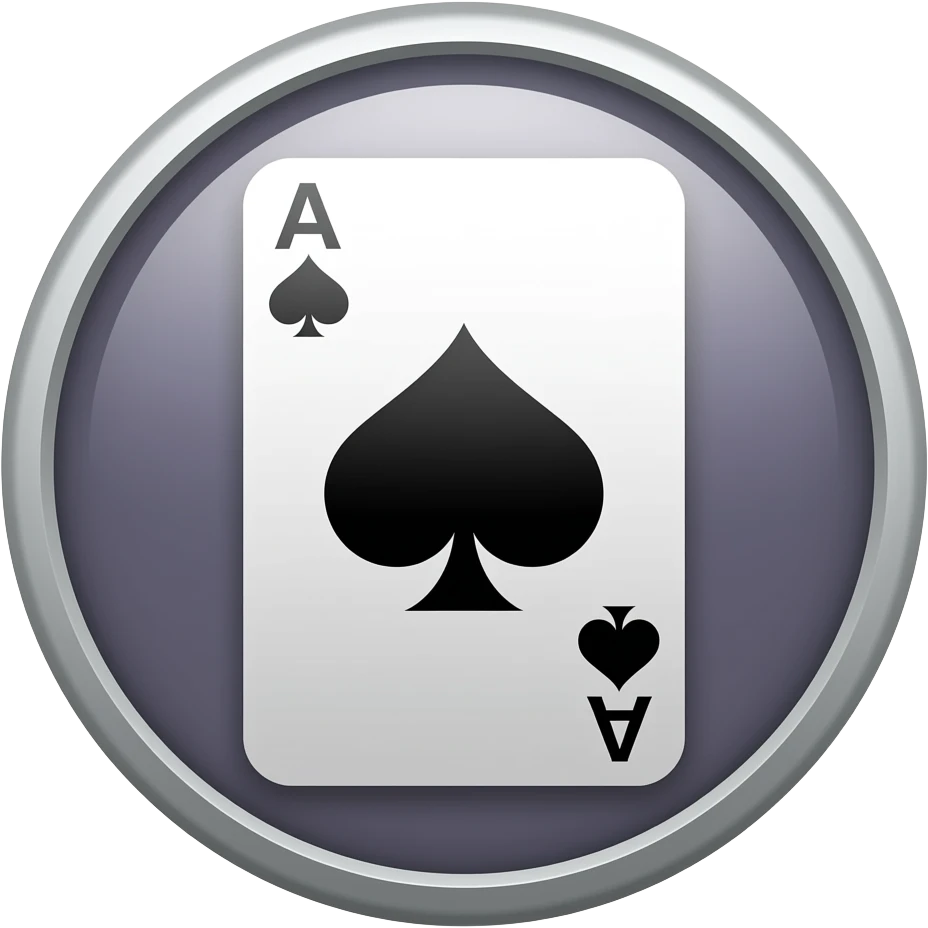 App logo for my game app that is about solitaire cards emoji
