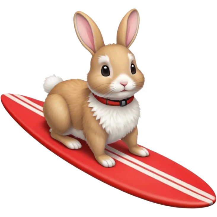 rabbit-riding-a-red-surfboard emoji