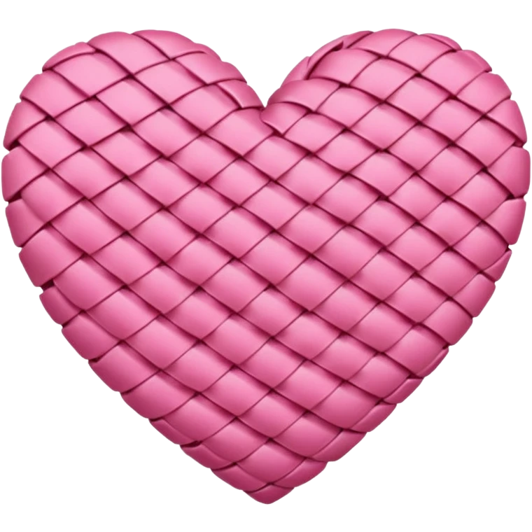 sakura heart with a woven texture emoji