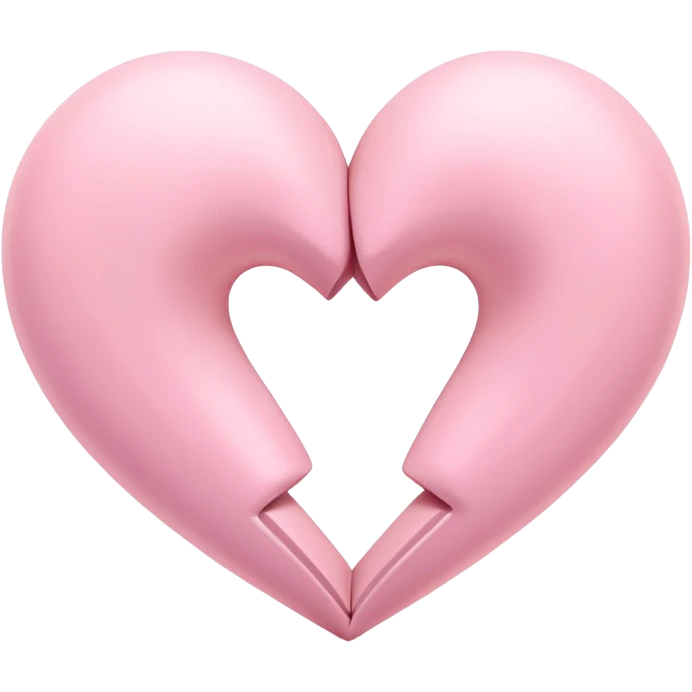 two pastel pink hearts intertwined emoji