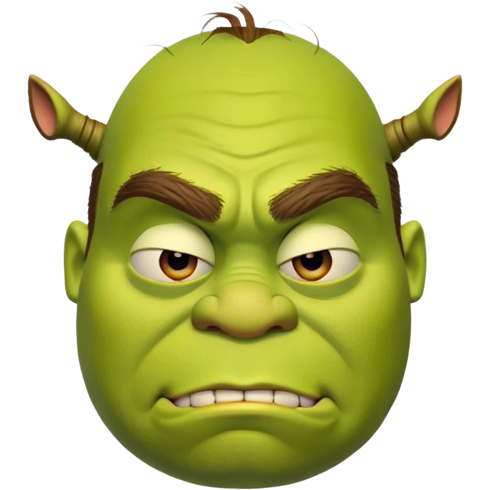 iconic Shrek face emoji